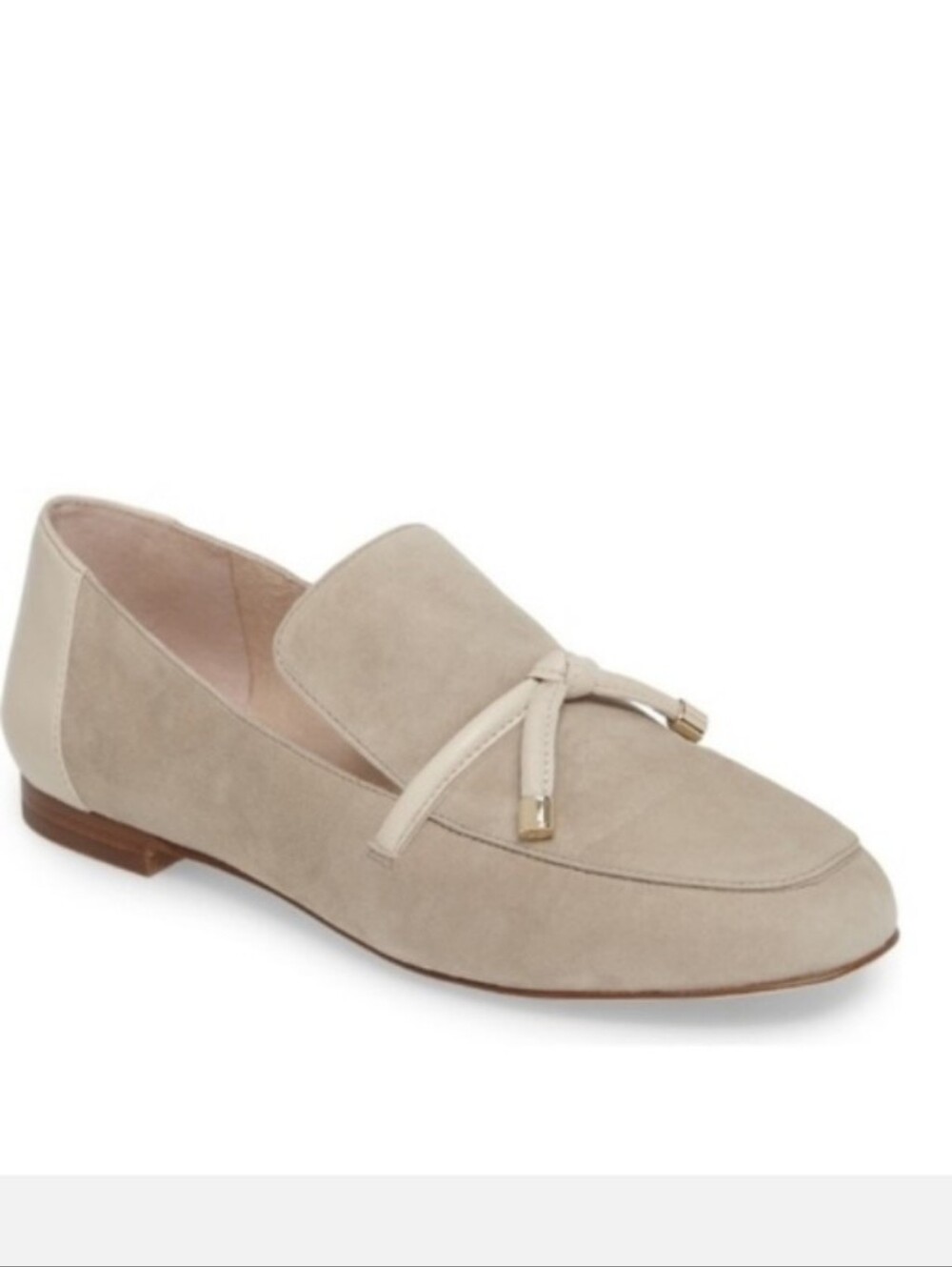 Louise et Cie Faylen tan/ oyster suede flats/ 9M EUC